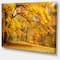 Designart - Golden Autumn Forest - Landscape Photography Canvas Print